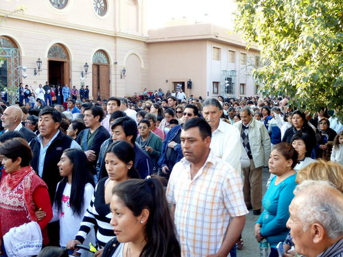 Religious Procession Honoring Mary and the Miracle of Jesus, in Cafayate.